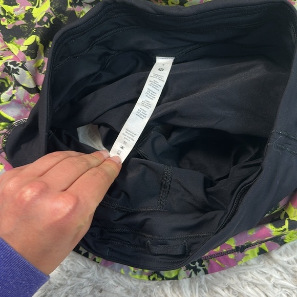 Lululemon Pace Rival Mid-Rise Skirt *Tall Inflected Highlight Yellow Multi Black - Picture 4 of 7